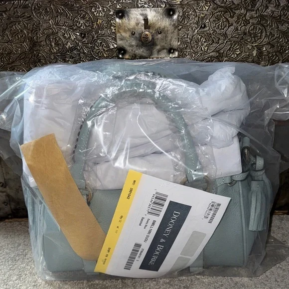 NWT Dooney & Bourke Sorrento Dusty Blue Satchel - Picture 5 of 14